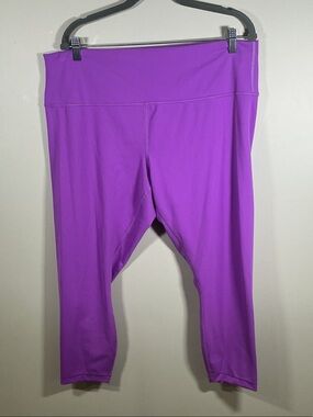 Lululemon Purple Cropped Leggings Womens XXL Plus Size High Rise Athletic
